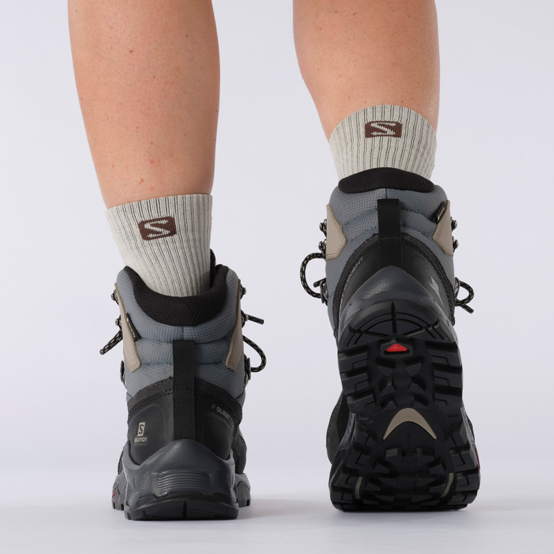 Salomon Womens Quest Element GTX Ebony/Rainy Day/Stormy Weather-7